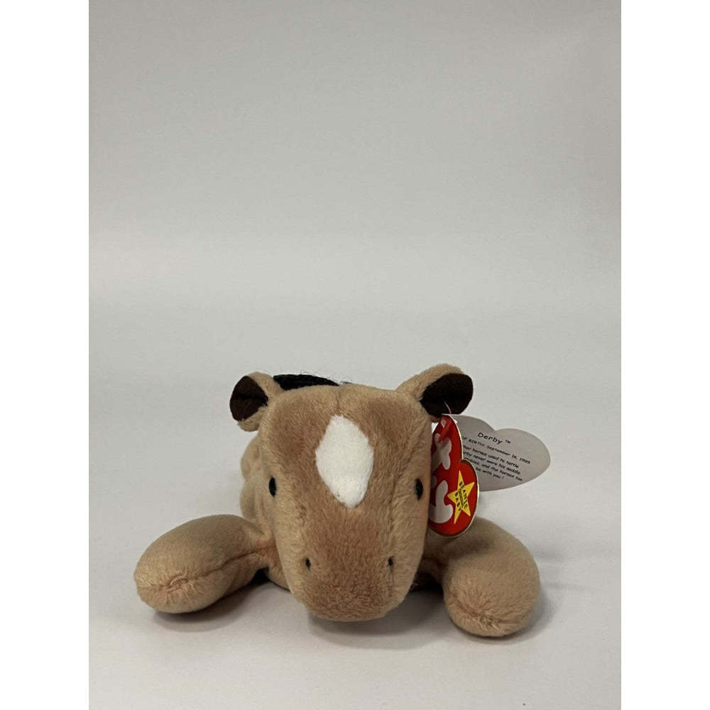 Extraordinary 1995 Ty Beanie Baby Derby Horse Rare PVC Tag Errors